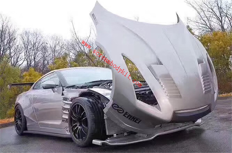 Nissan GTR body kit Ben sopra front bumper front lip hood spoiler side skirts after bumper
